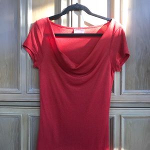 Michael Stars Shine Drape Neck Tee